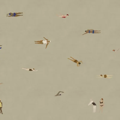 Swimmers, Sand pattern image