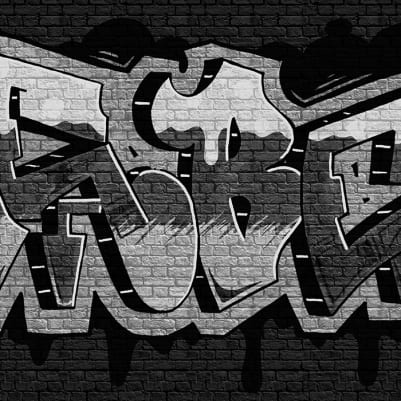 Rebel Graffiti, Black pattern image