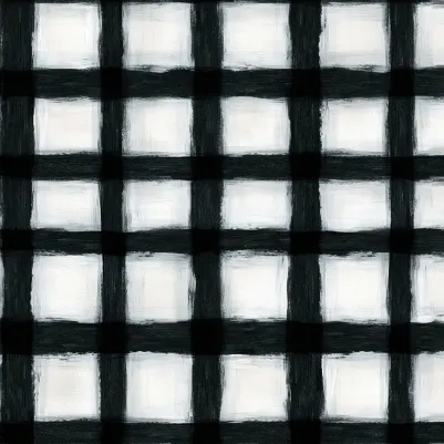 Painted Square, Black & White pattern image