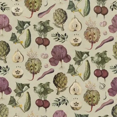 Vintage Greens Beige pattern image