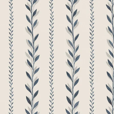 Bayleaf Stripe, Blue pattern image