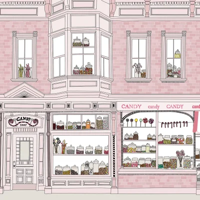 Candyshop, Pink pattern image