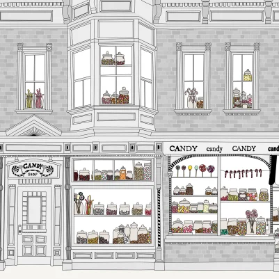 Candyshop, Gray pattern image