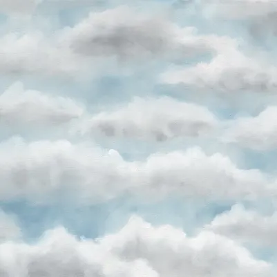 Tender Clouds, Blue pattern image