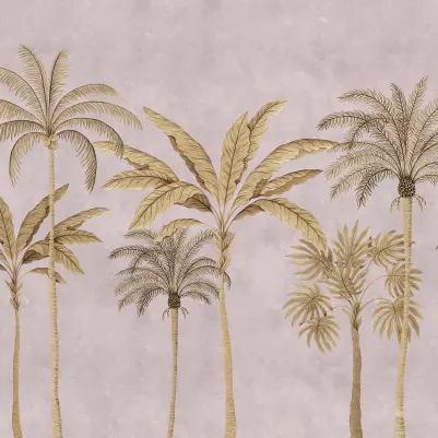 Golden Palms, Pink pattern image