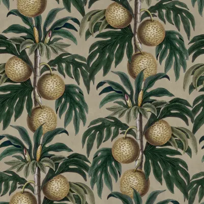 Lush Lemons, Beige pattern image