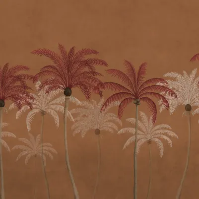 Palm Parade, Orange pattern image