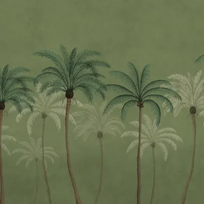 Palm Parade, Green pattern image