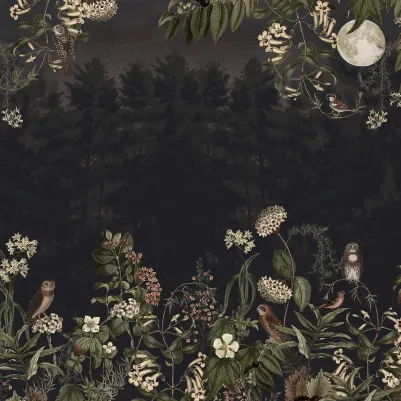 Owl Forest, Night pattern image