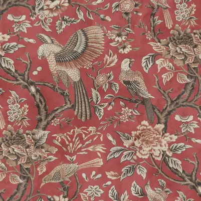Wings in Bloom, Red pattern image