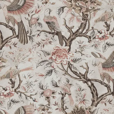 Wings in Bloom, Beige pattern image