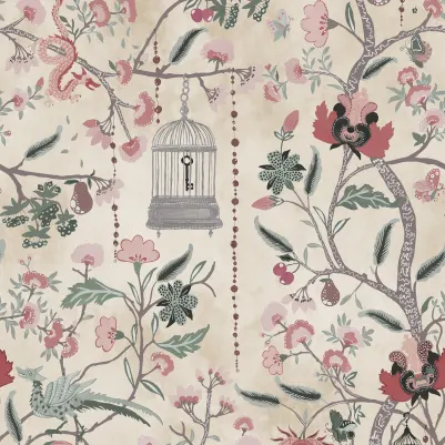 Mystic Garden, Beige pattern image