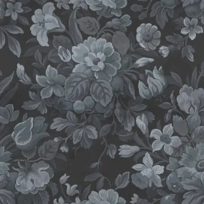 Majestic Vintage Garden, Dark Blue pattern image