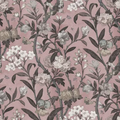 Winding Bloom, Pink pattern image