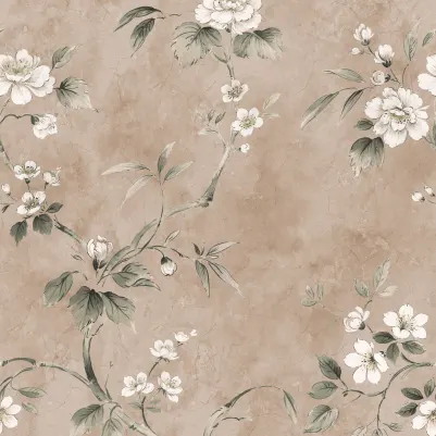 Poetic Flora, Dusty Pink pattern image