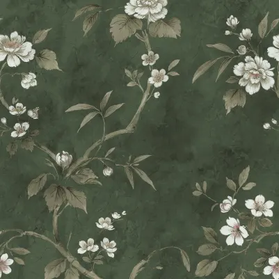 Poetic Flora, Green pattern image