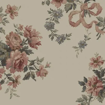 Vintage Bow, Pink pattern image