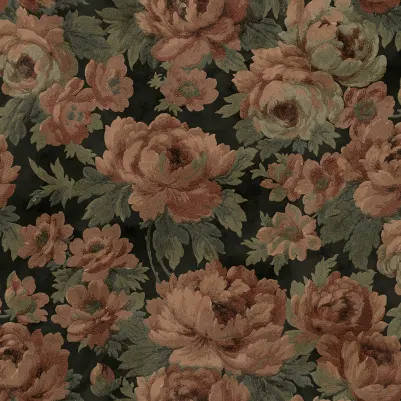 Eternal Blossoms, Black pattern image
