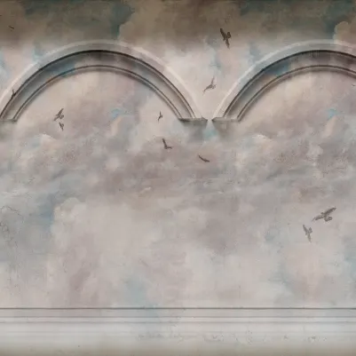 Heavenly Arches, Blue pattern image