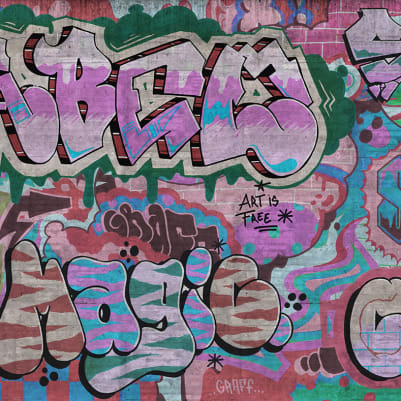 Graffiti, Pastel pattern image