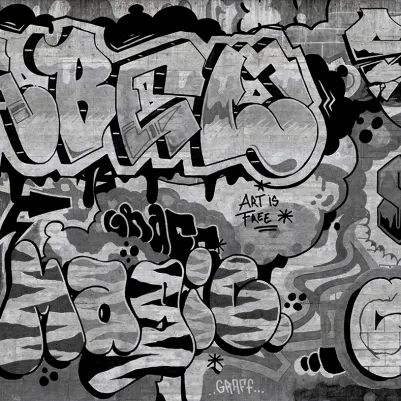 Graffiti, Black pattern image