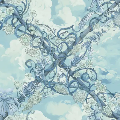 Babylon Sky, Blue pattern image