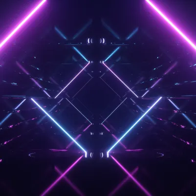 Neon Beams, Midnight pattern image