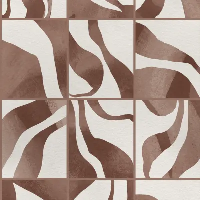 Floating Tiles, Brown pattern image