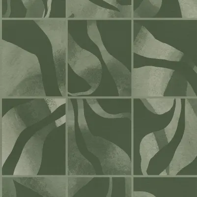 Floating Tiles, Dark Green pattern image