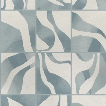 Floating Tiles, Blue pattern image