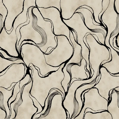 Soft Curve, Black pattern image