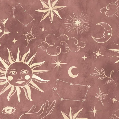 Astrology, Red pattern image