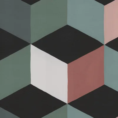 Colorful Rombs, Green pattern image