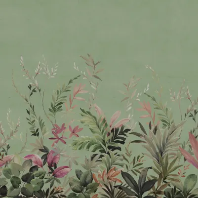 Jungle Meadow, Green pattern image