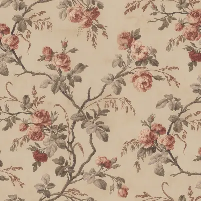 Rose Garland, Red pattern image
