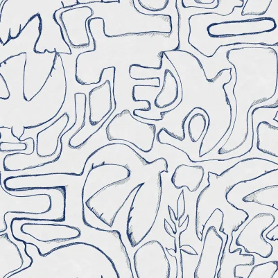Peaceful, Blue pattern image