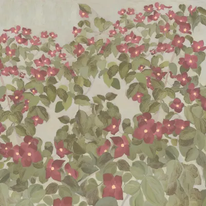 Parkflowers, Red pattern image