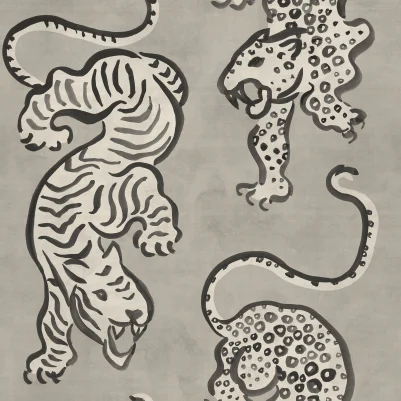 Ink Tiger, Gray pattern image