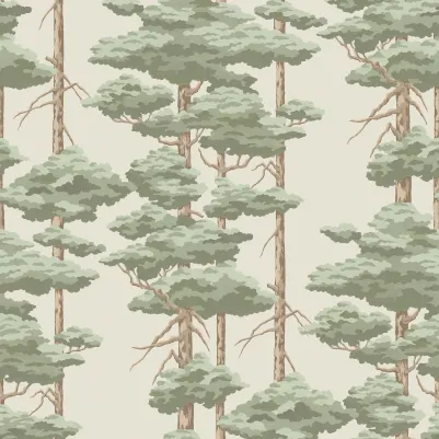 Highland Pines, Light Green pattern image
