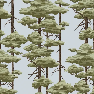 Highland Pines, Blue pattern image