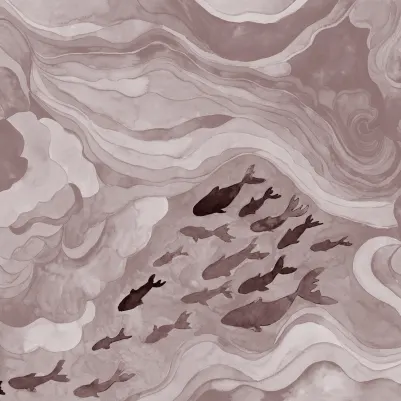 Silent Stream, Pink pattern image