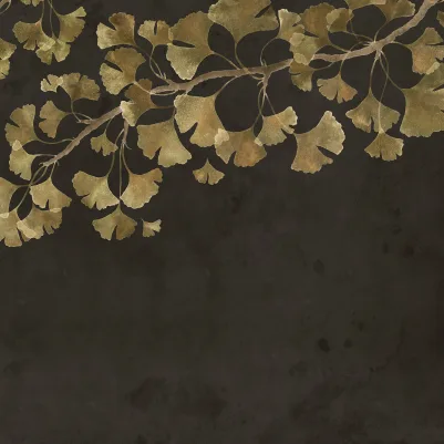 Maidenhair Tree, Black pattern image