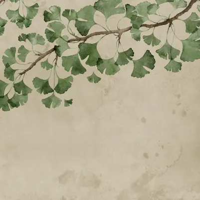 Maidenhair Tree, Green pattern image