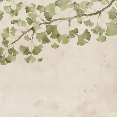 Maidenhair Tree, Light Green pattern image
