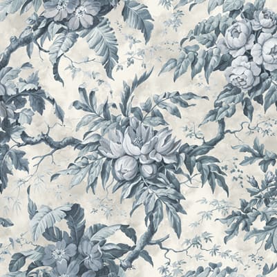 Rustic Bouquet, Blue pattern image