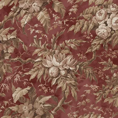 Rustic Bouquet, Red pattern image