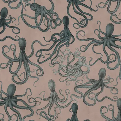 Octopus, Pink pattern image