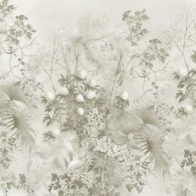 Tropical Bush, Beige pattern image