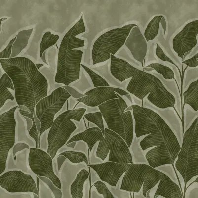 Tropical Breeze, Green pattern image