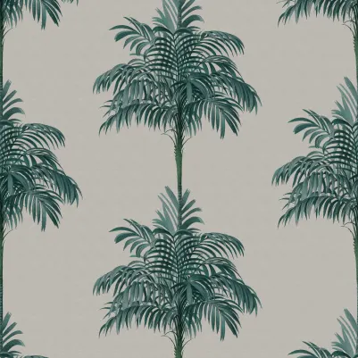 Palm Stripes, Blue pattern image